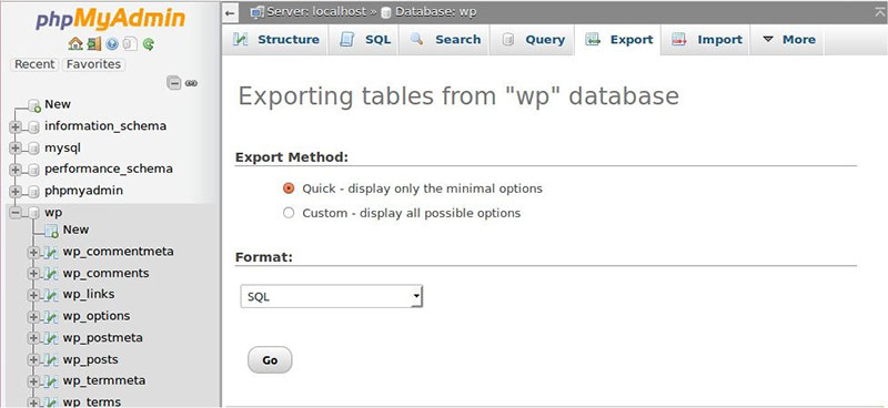 How to Import Export WordPress Database