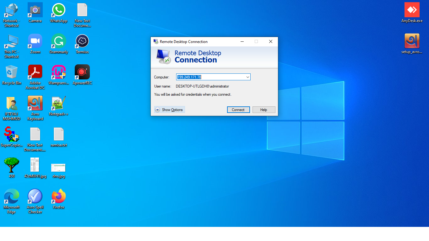 open-remote-desktop-connection-window